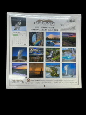 2027 Yellowstone Calendar            2027Y
