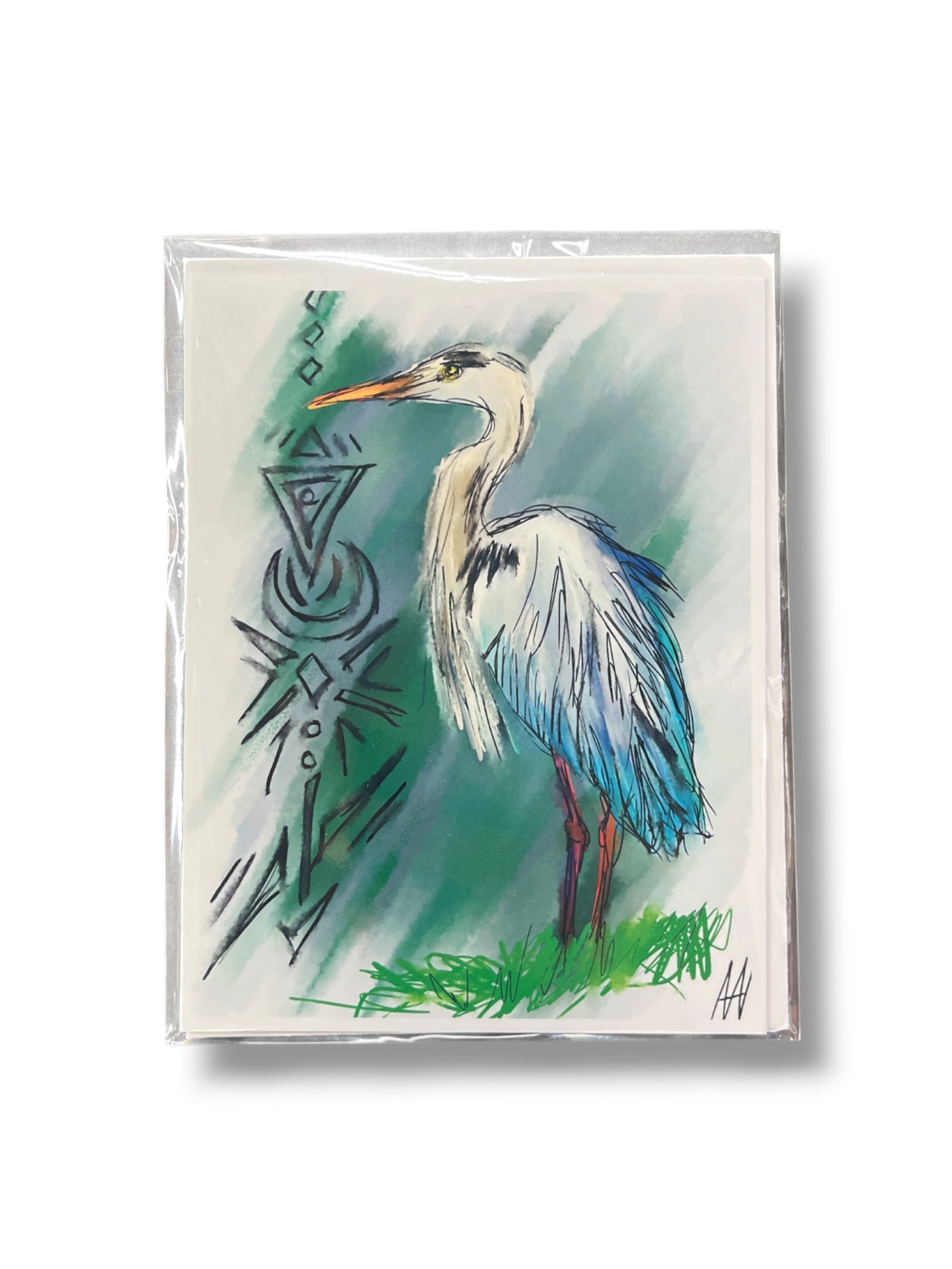 Blue Heron Card
