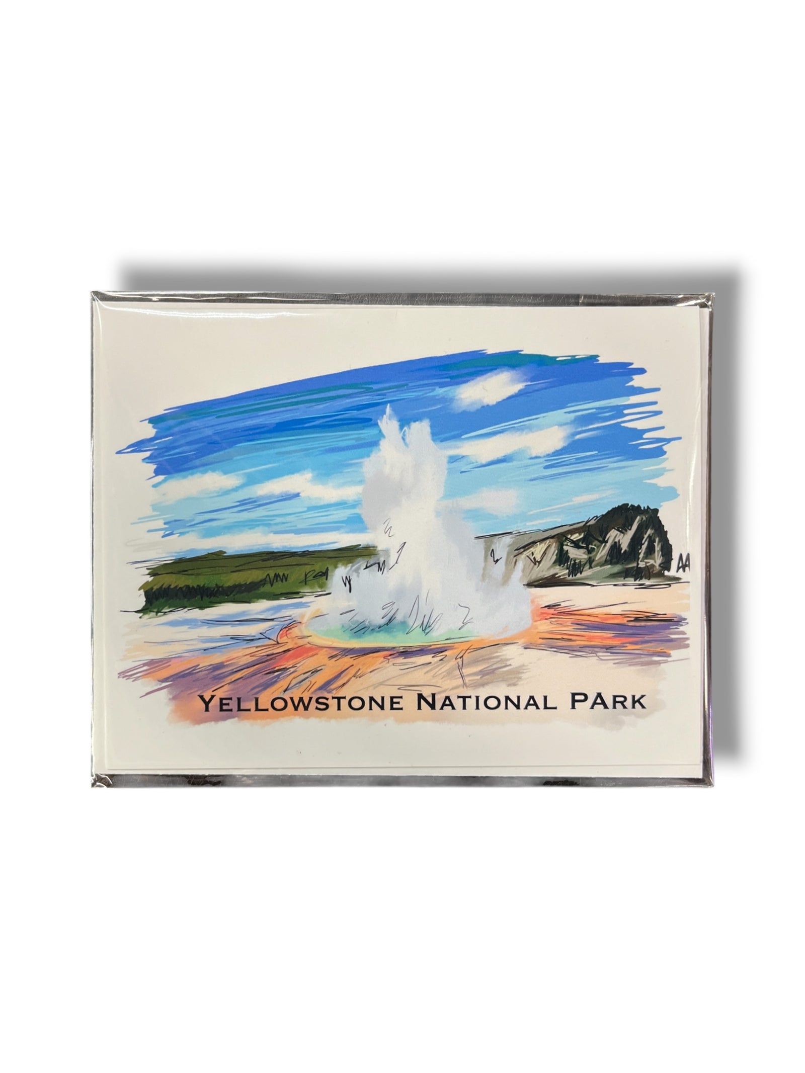 Geyser Yellowstone Card