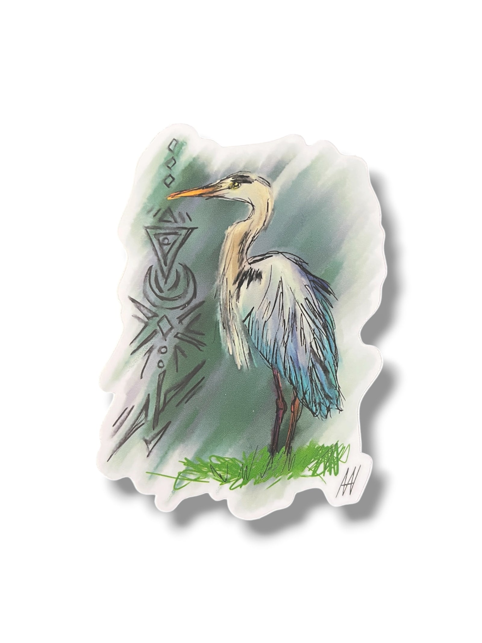 Blue Heron Sticker