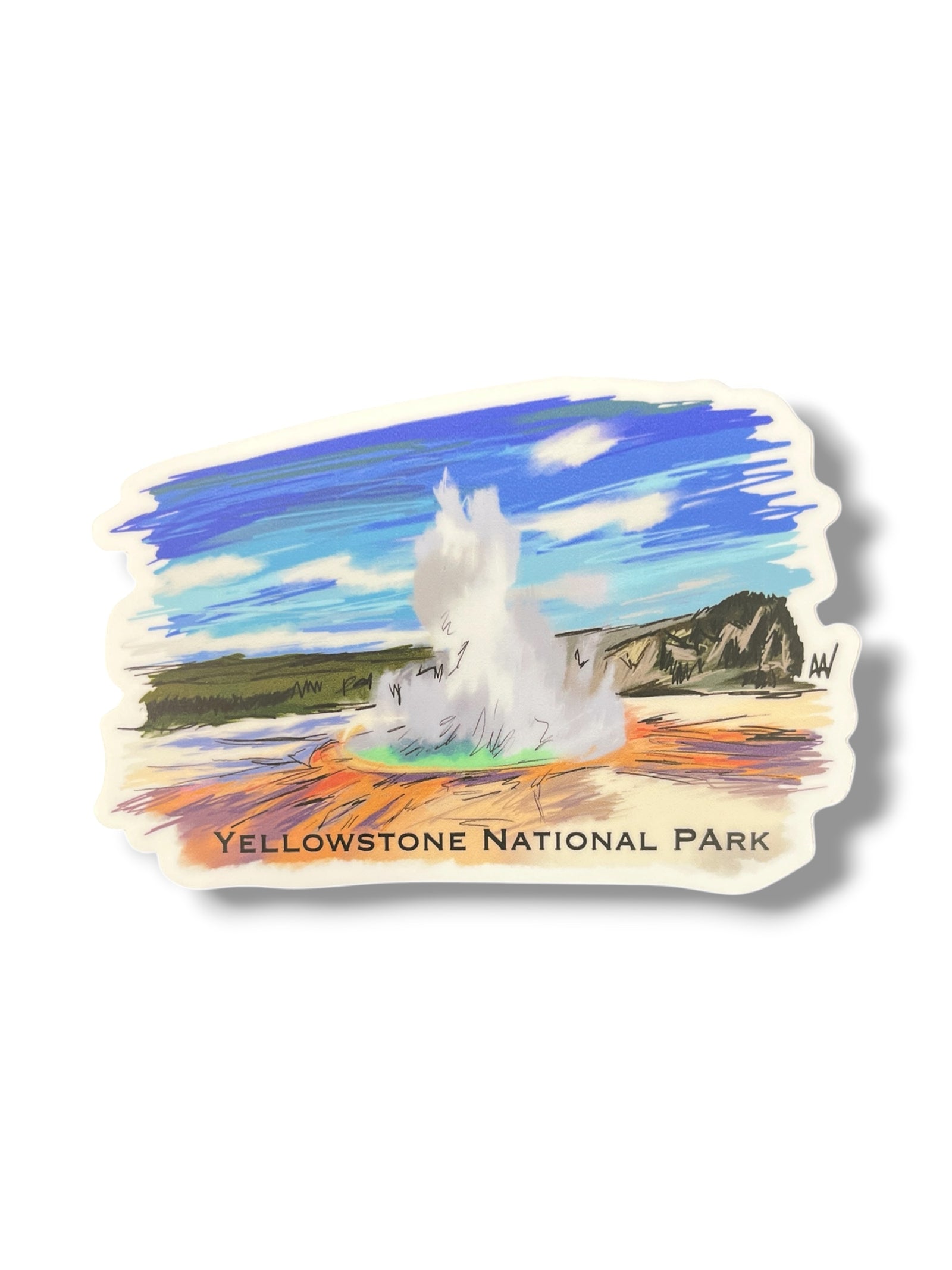 Geyser Yellowstone Sticker