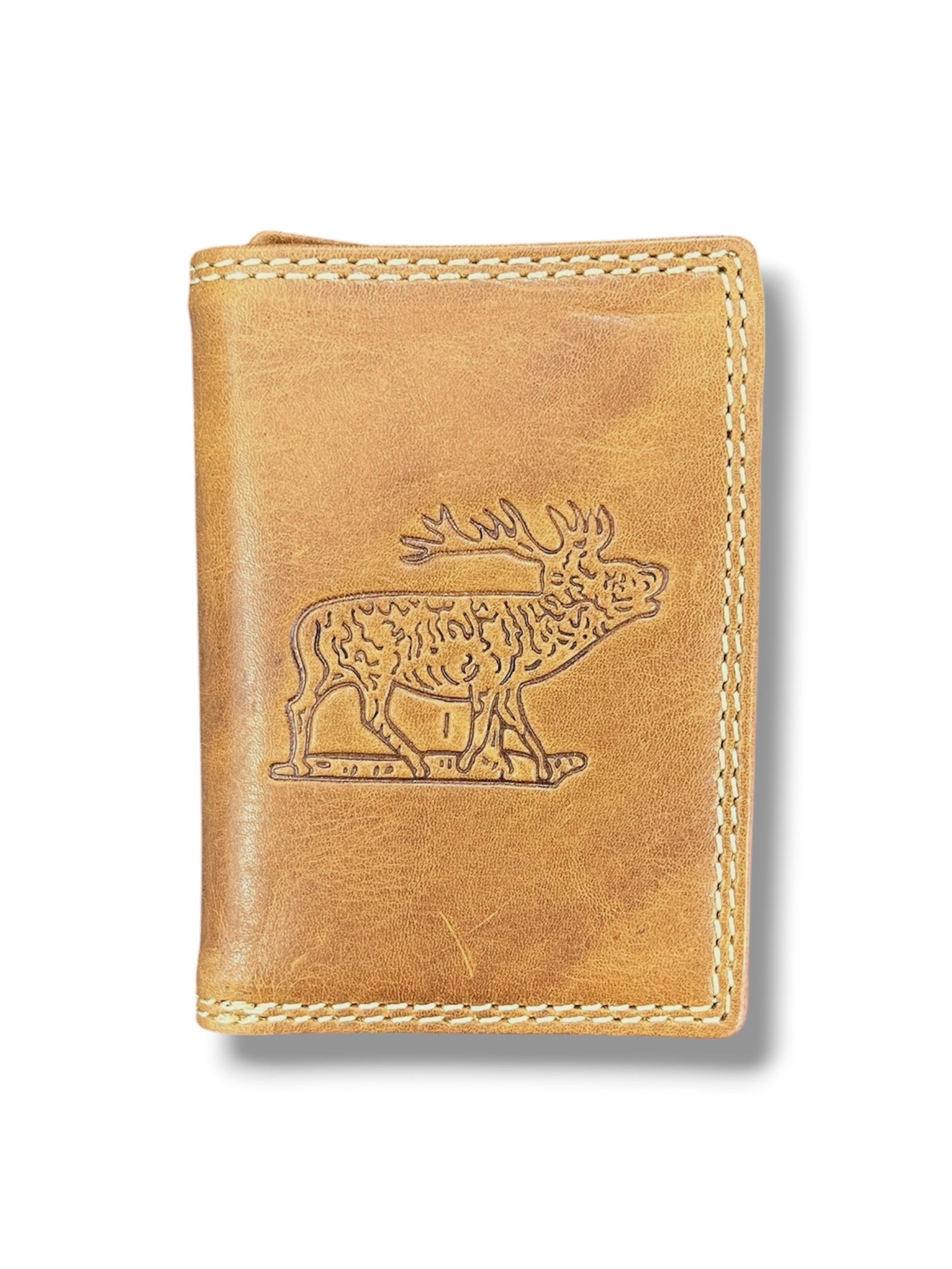 Buffalo Leather Trifold Elk Wallet               #124ELK
