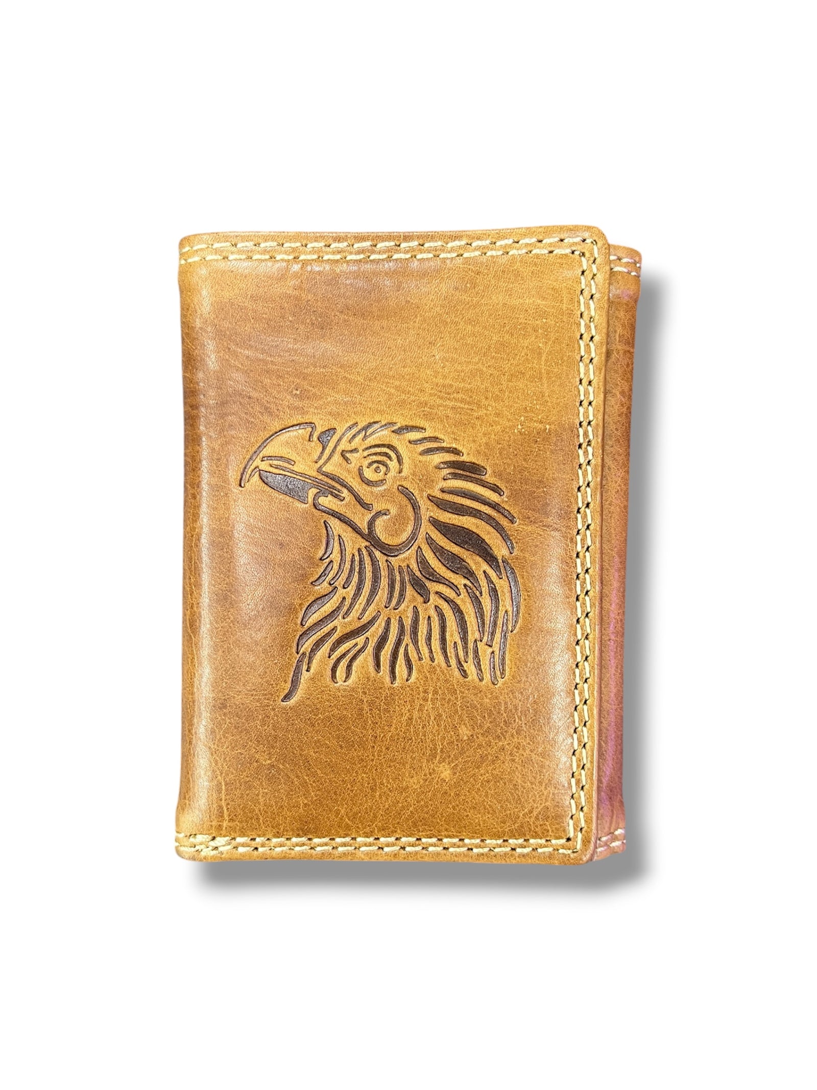 Buffalo Leather Trifold Eagle Wallet                 #124EAGLE