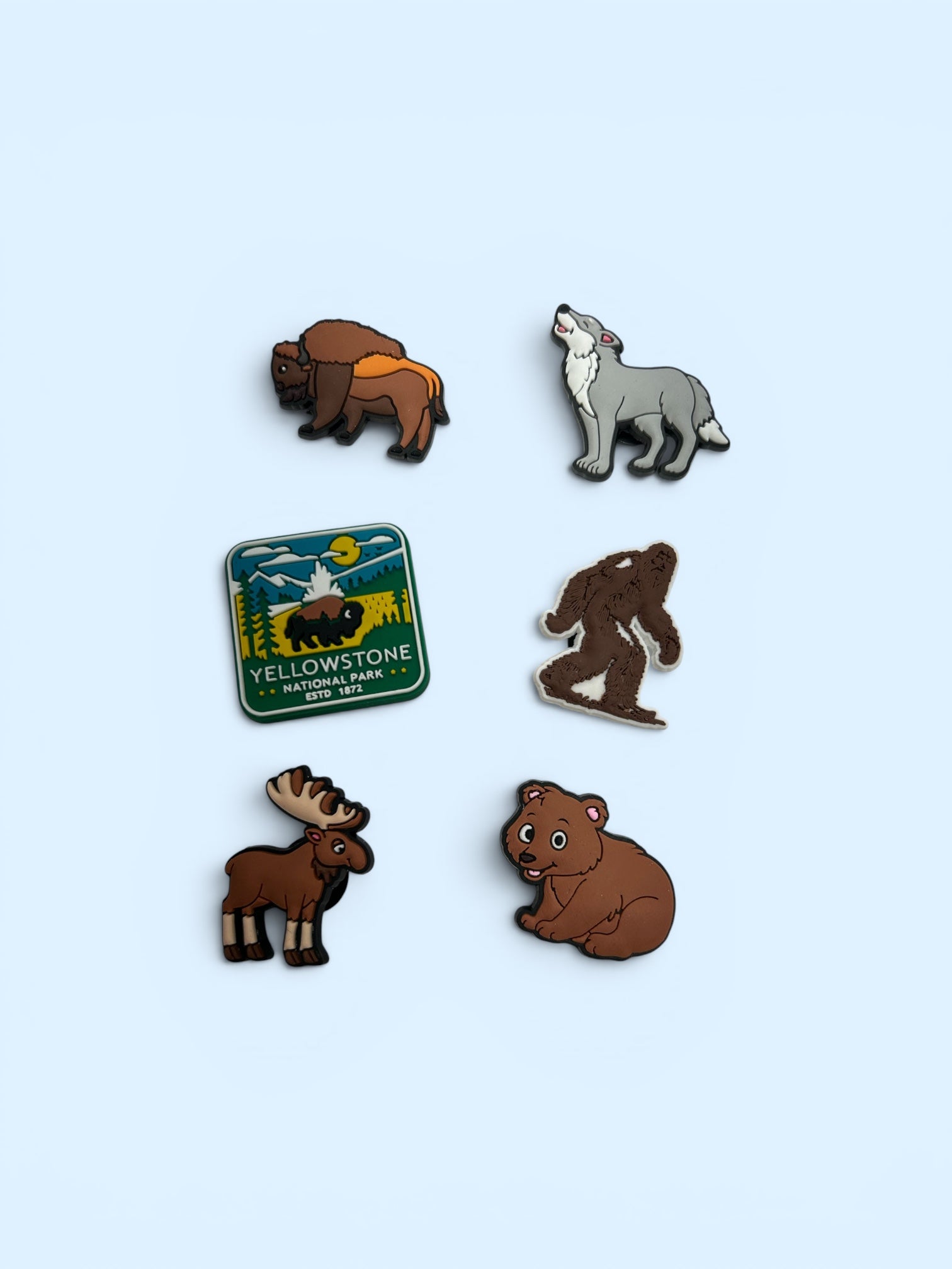 Yellowstone National Park Individual Croc Charms