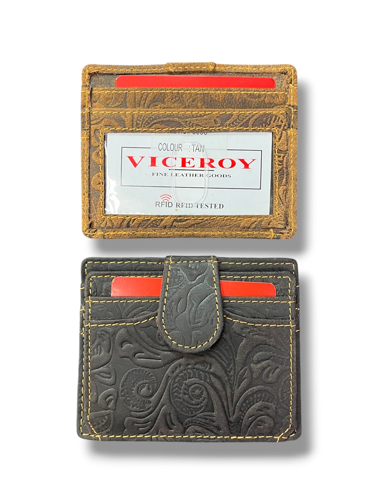 Card Case Leather Wallet                 #3008