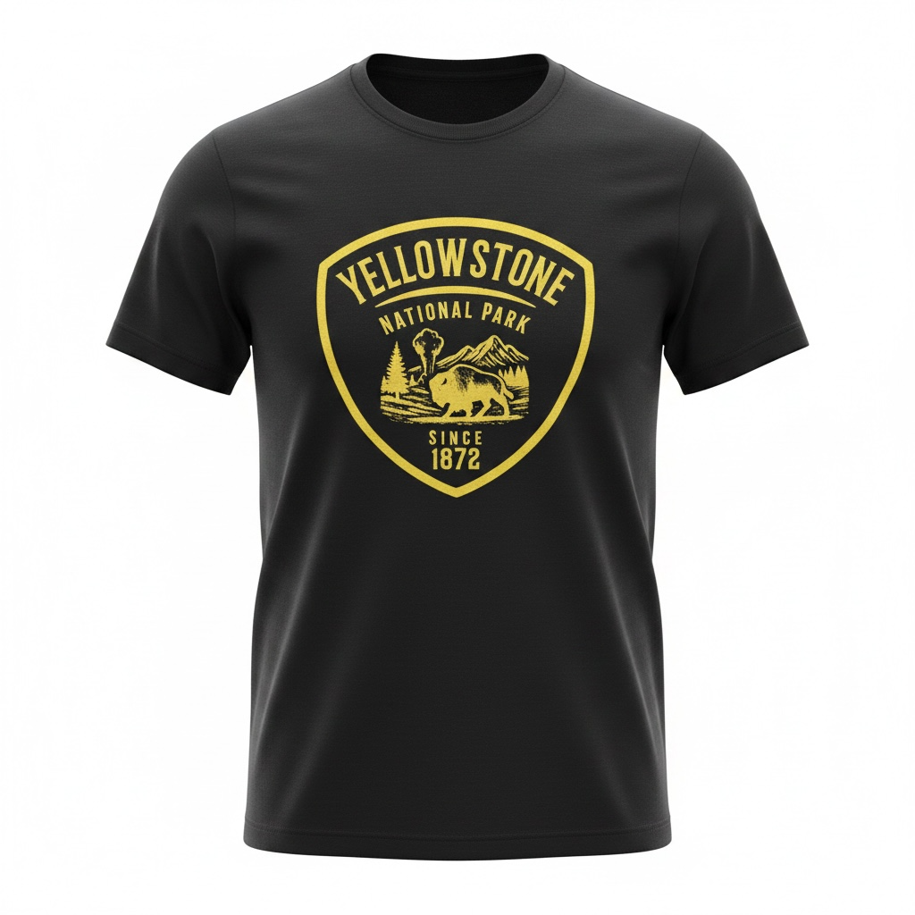 Black YNP Hangstags T-Shirt                  #28568