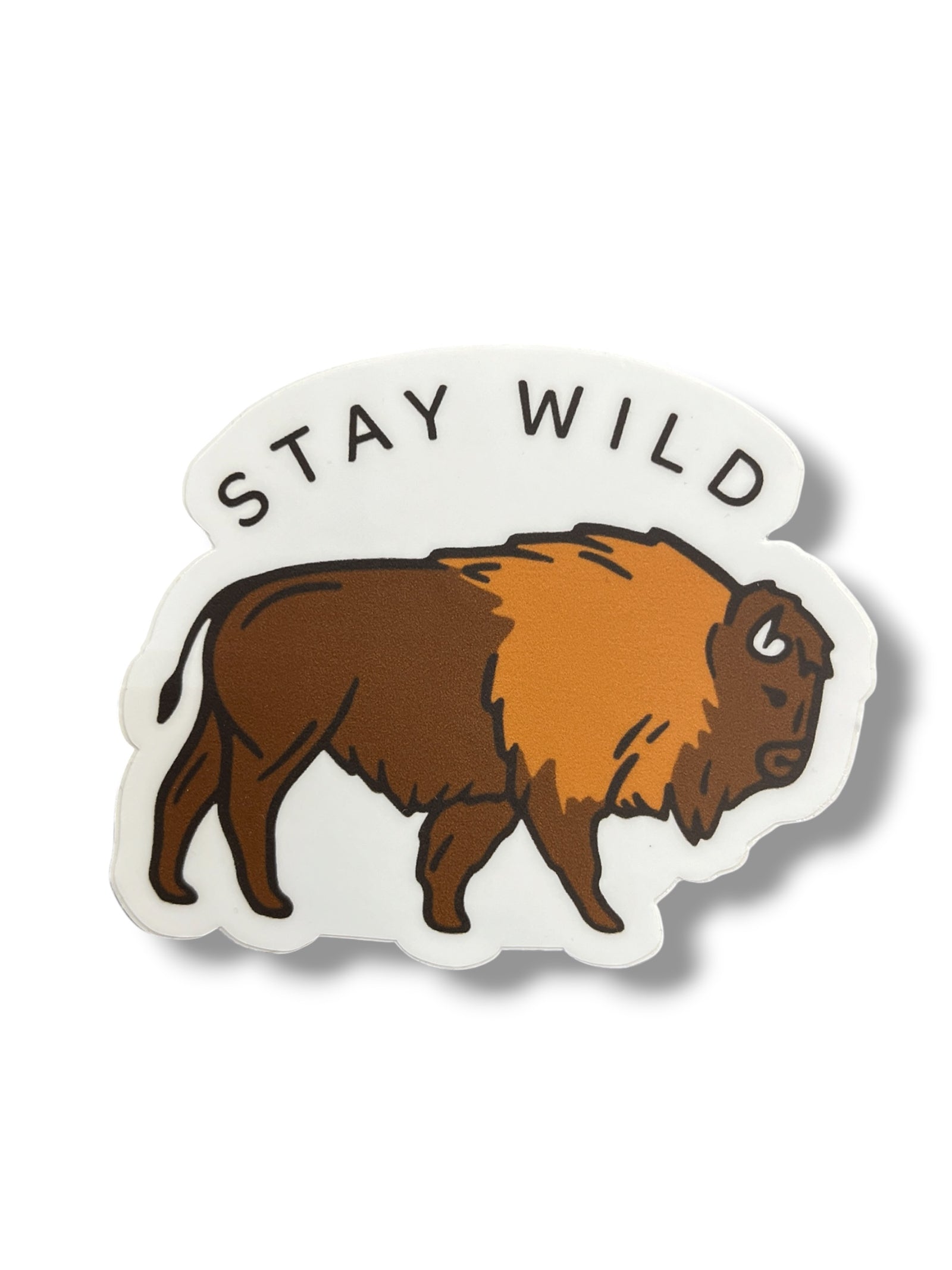 Stay Wild Bison Sticker              #S-SWBIS
