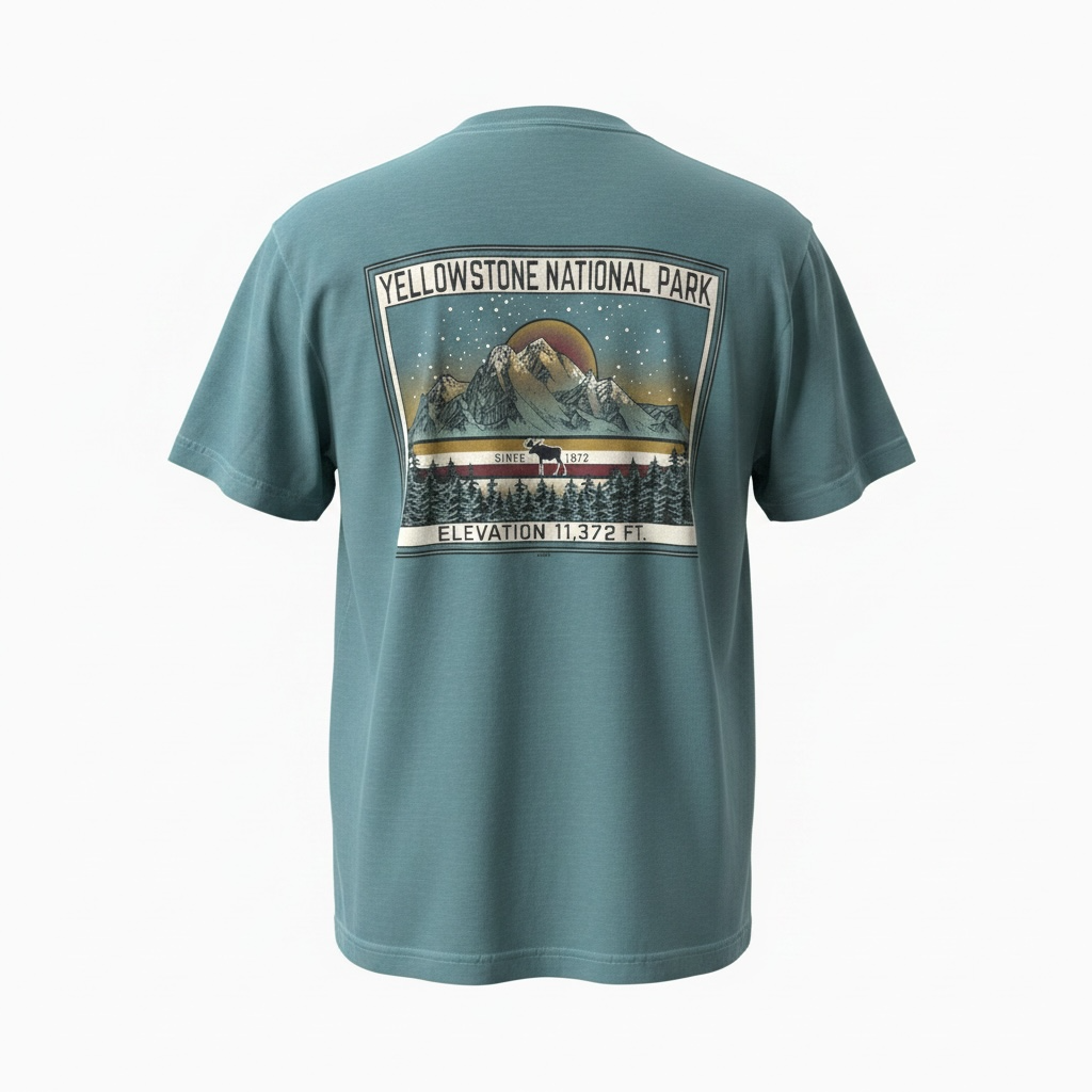 Emerald Capella Mountain Moose T-Shirt