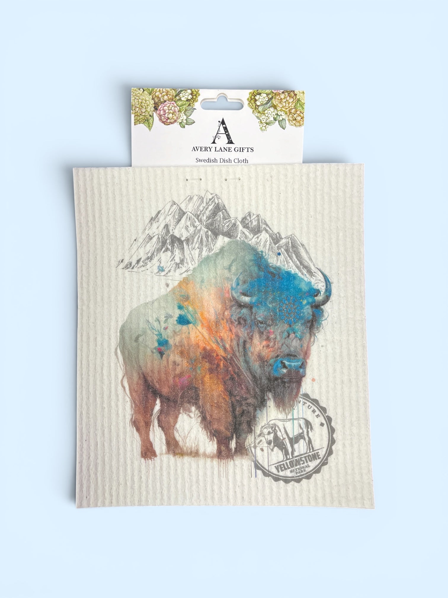 Western Buffalo Swedish Dishcloth          #SC-1581