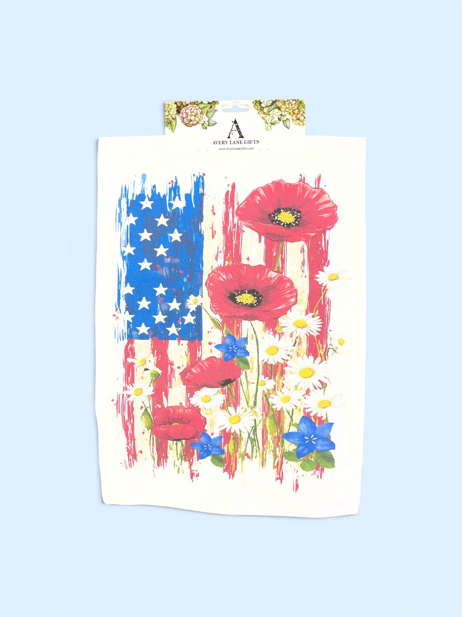 Flower Flag Tea Towel          #TT-5110
