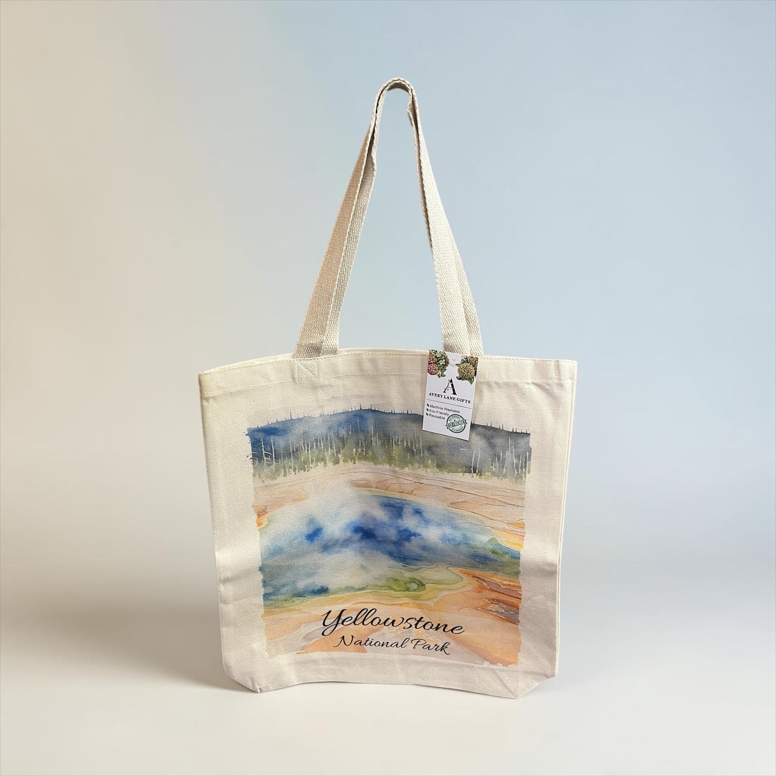 YNP Grand Prismatic Canvas Tote Bag          #Bag-2693