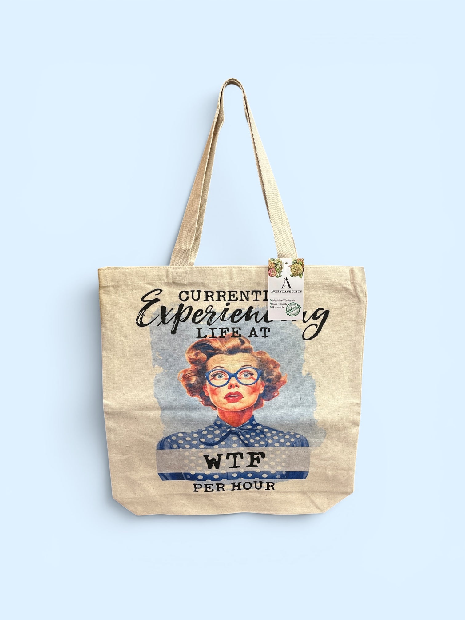 WTF Per Hour Canvas Tote Bag          #Bag-4092
