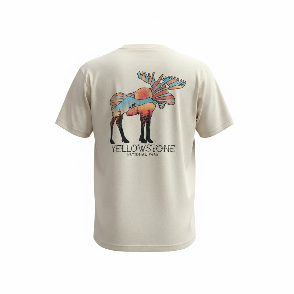 Ivory Stargazer Moose T-Shirt