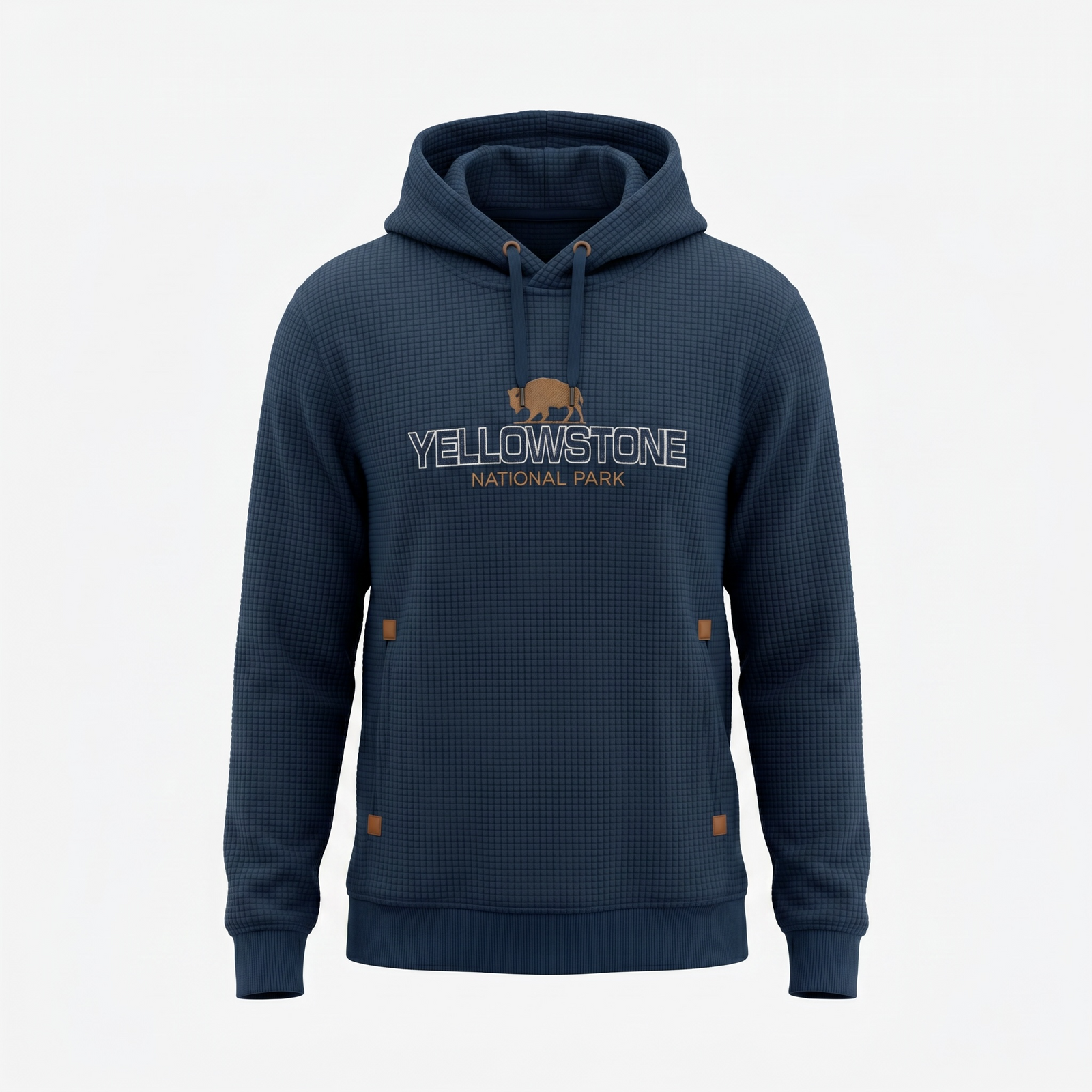 Blue YNP Polar Waffle Hoodie                                #1162