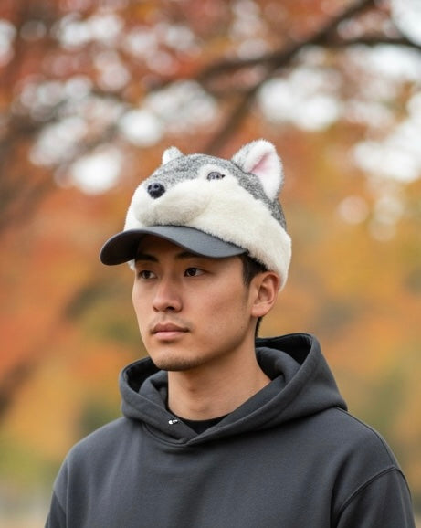 Wolf Howl Plush Trucker Hat           KUH26802