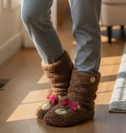 Teddy Burr Posh Slipper                  GWS8869-ASSTD