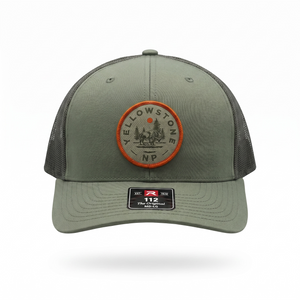 Green Lonesome Bison Trucker Hat                        #33962