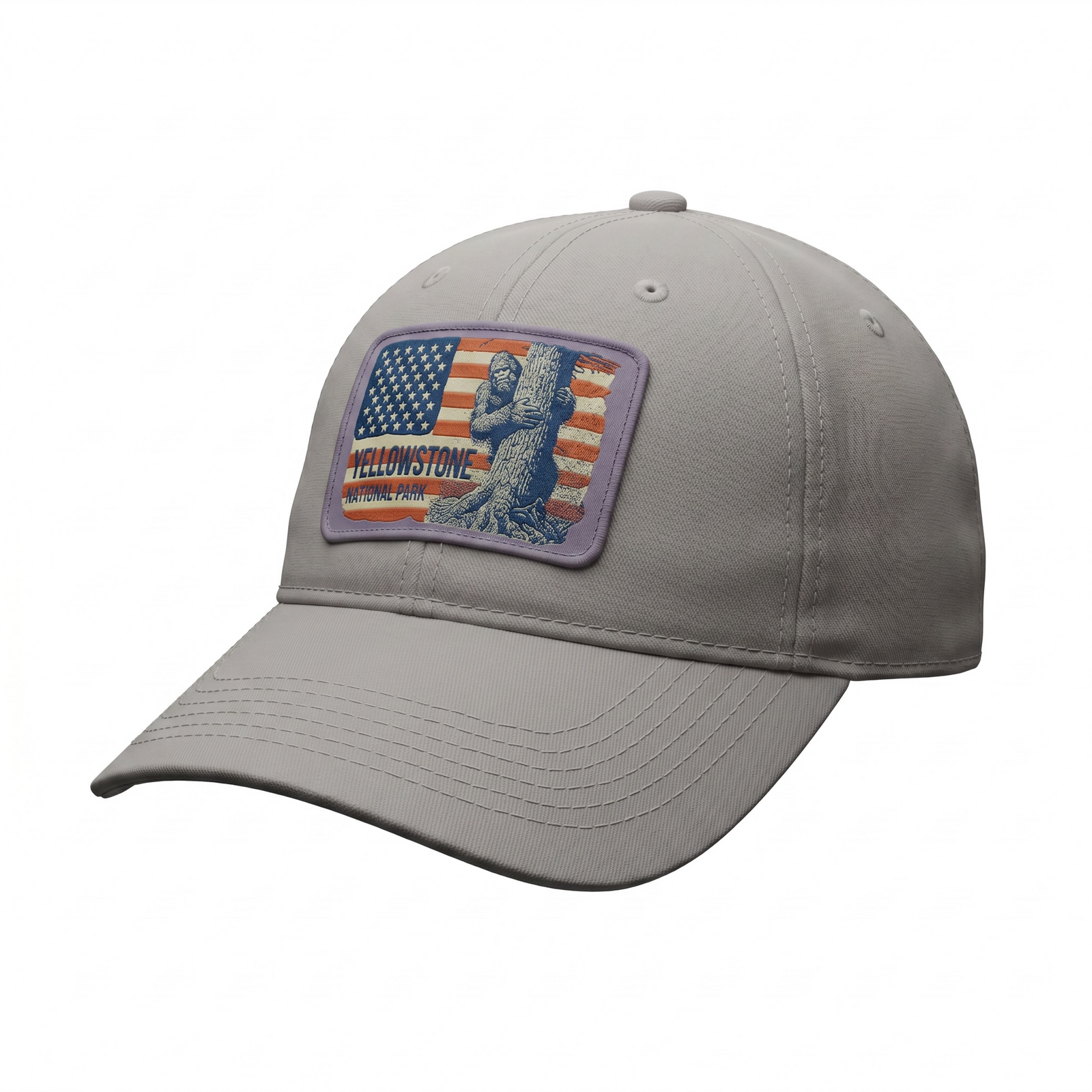Gray American Flag YNP Hat                                       #29626
