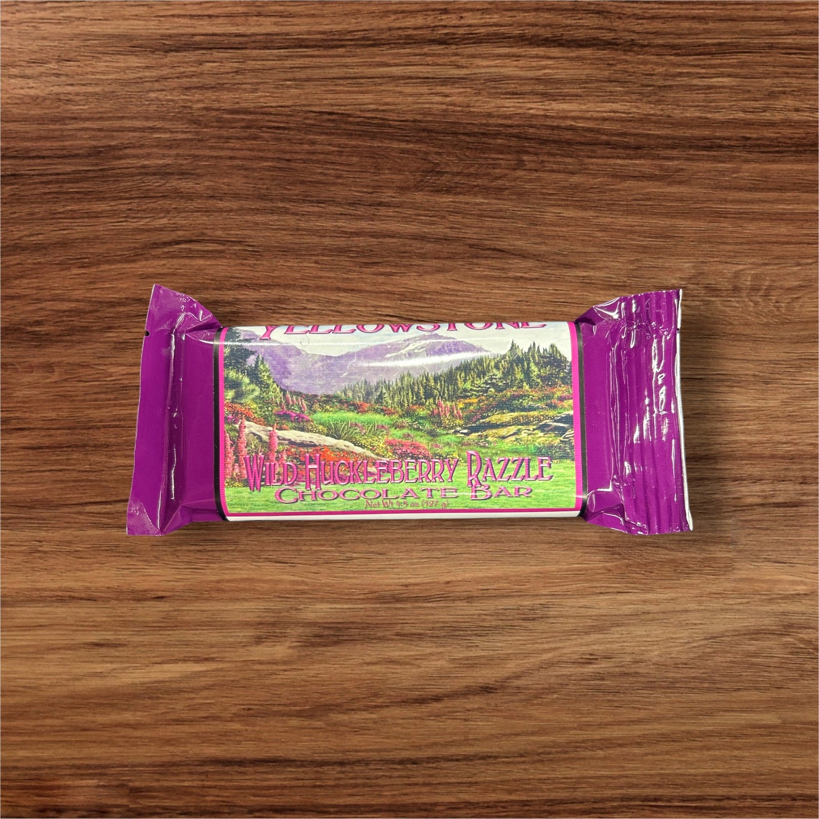 Wild Huckleberry Razzle Chocolate Bar.      #YCB-1