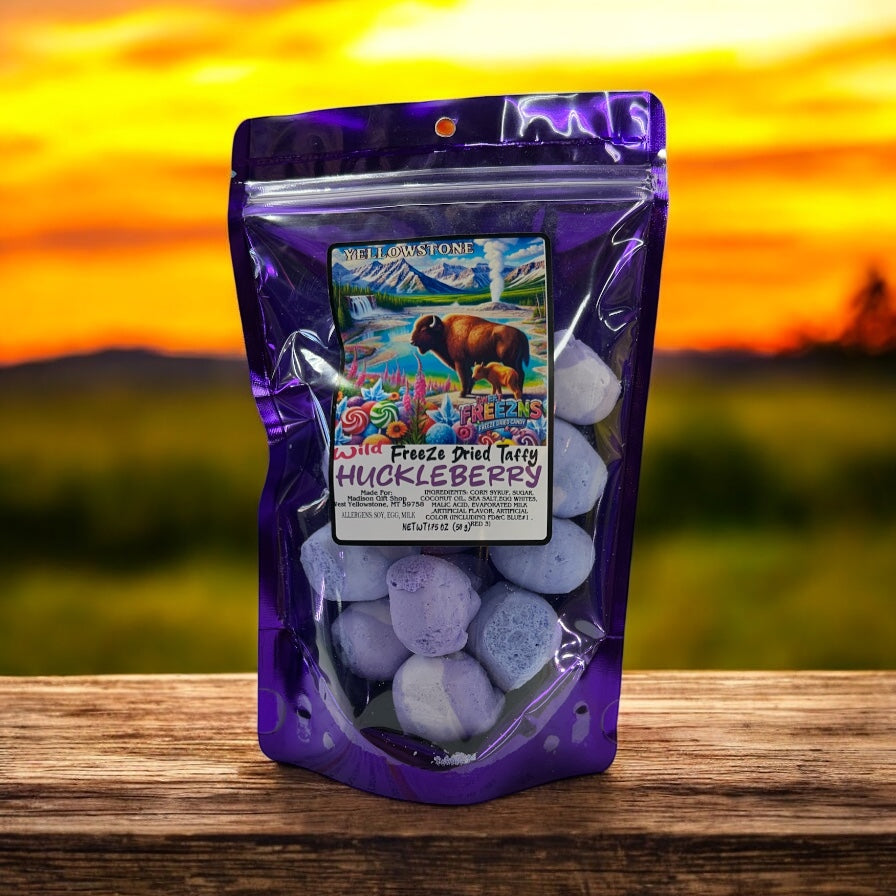Freeze Dried Wild Huckleberry Taffy       #FD-TAF-01