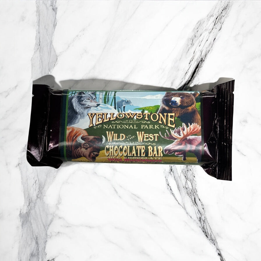 Wild in the West Huckleberry Chocolate Bar.    #CB-YC