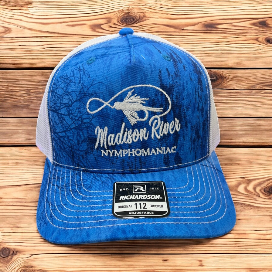 Realtree Fishing Blue/White Baseball Cap.        #112PFP-AM10-OSFA