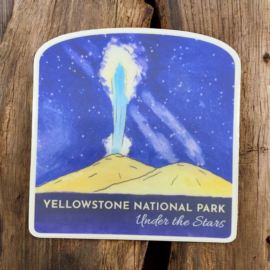 Yellowstone Under the Stars Sticker           #OU261