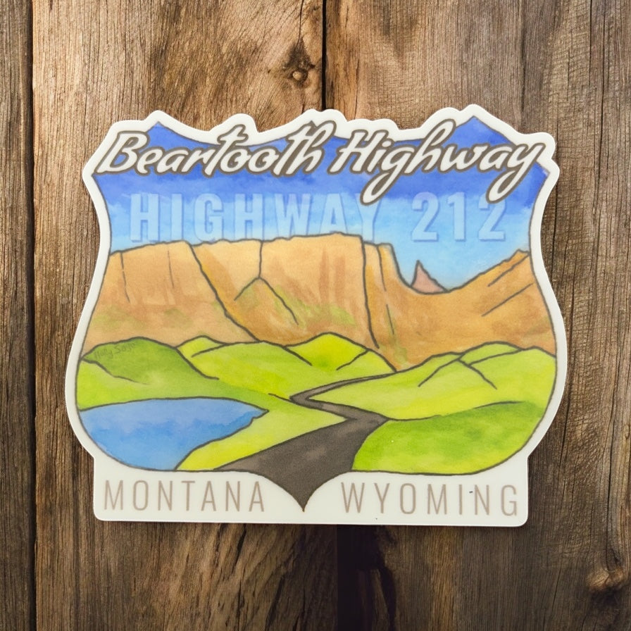 Beartooth Highway Sticker           #OUHW416