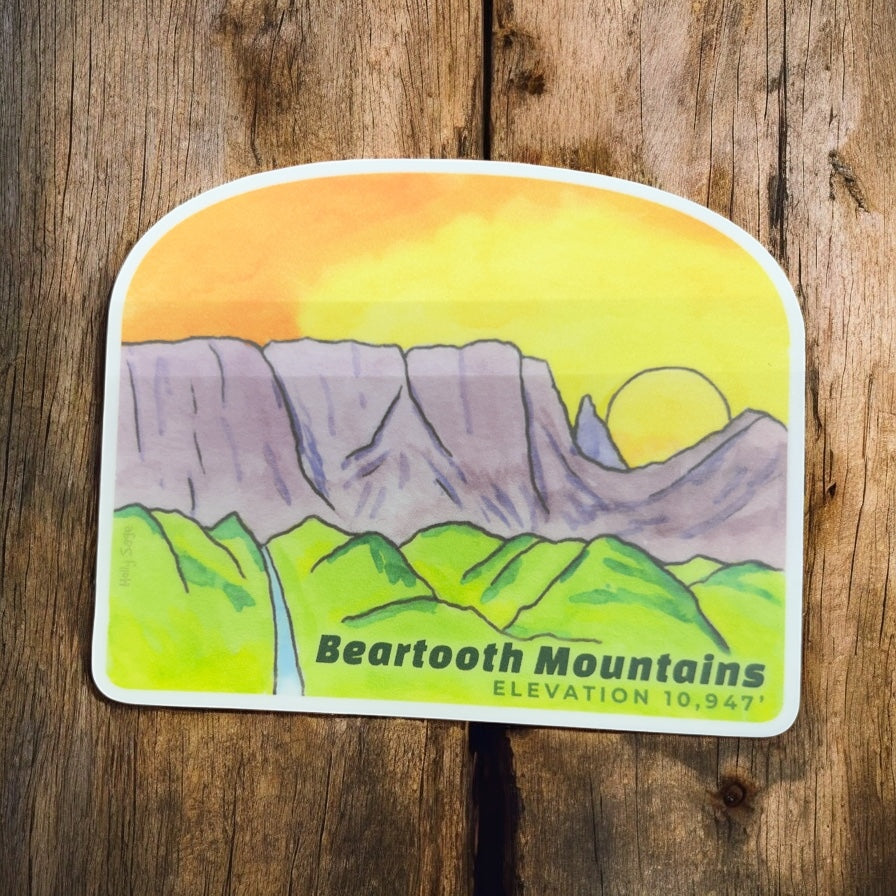 Beartooth Mountains Sticker           #OU284