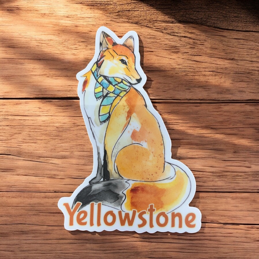 Cozy Fox Sticker           #AN17