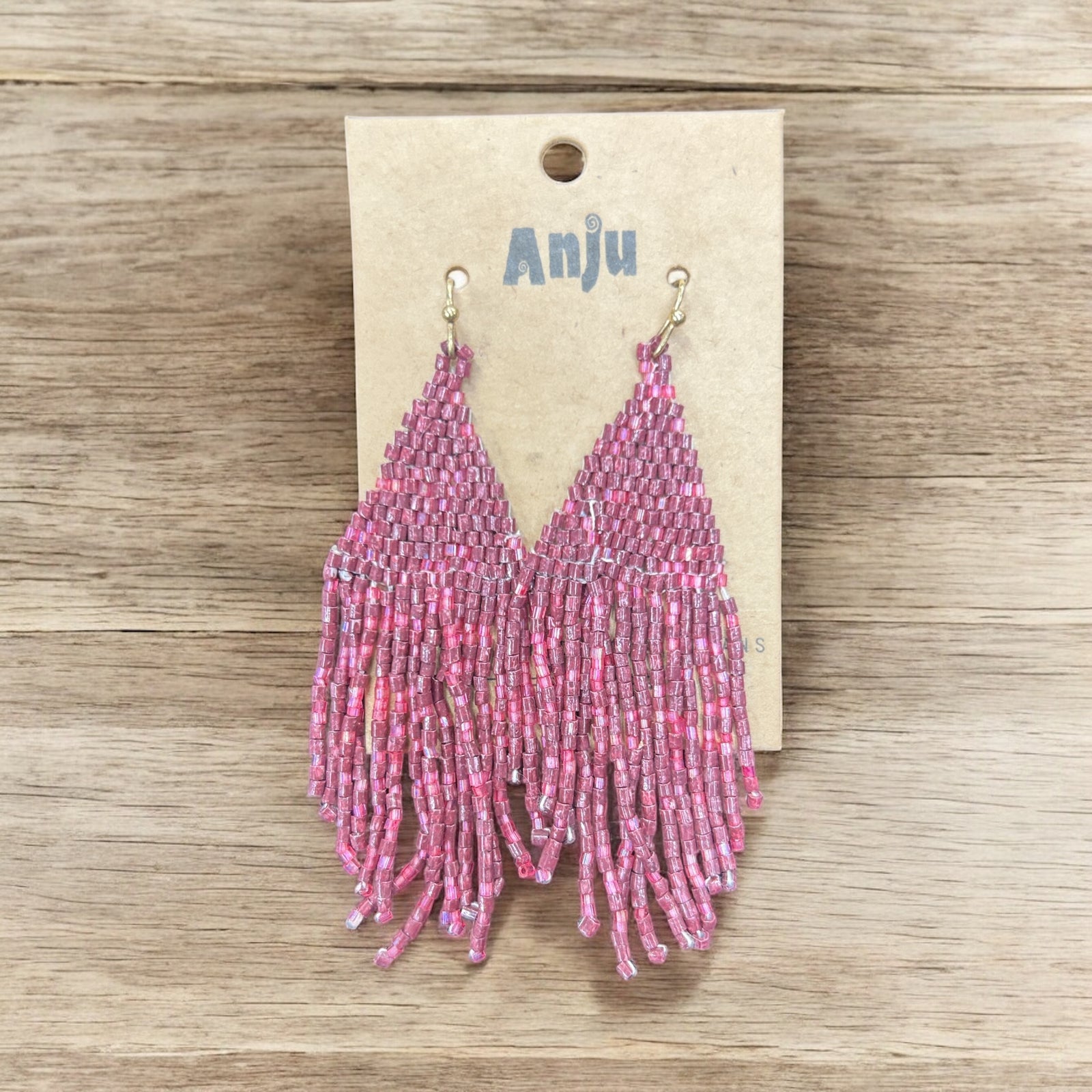 Multi Colored Seed Bead Earrings           #E7039