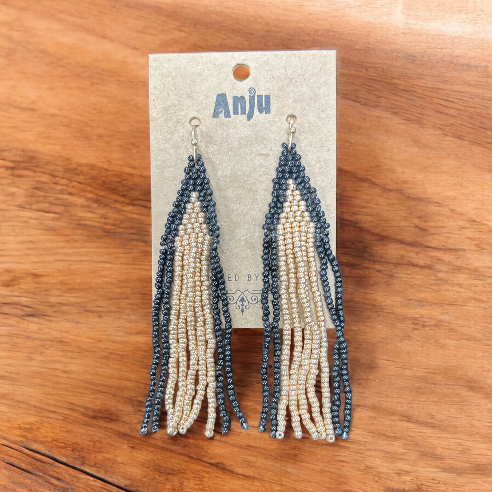 Multi Colored Seed Bead Earrings           #E7046