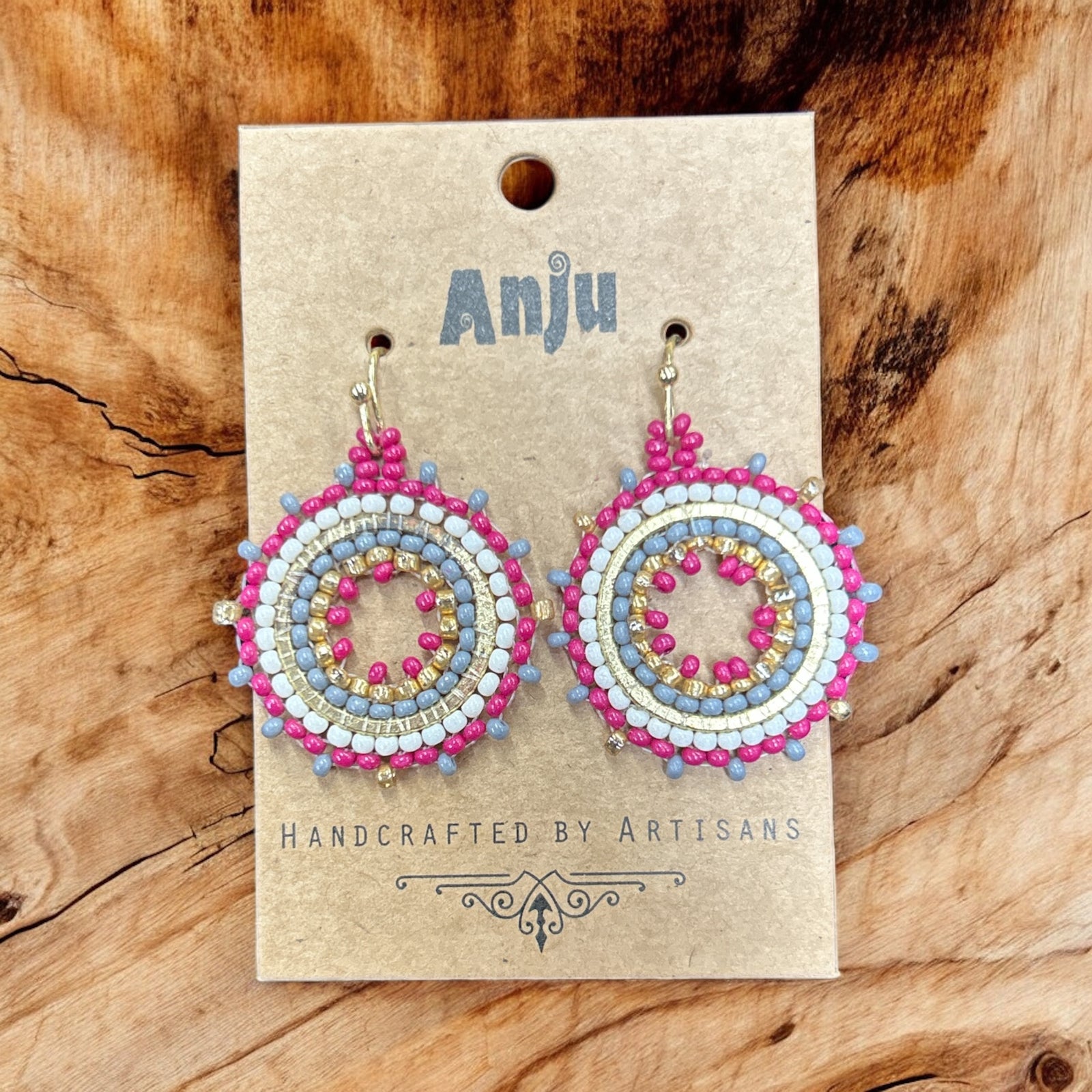 Multi Colored Seed Bead Earrings           #E7030