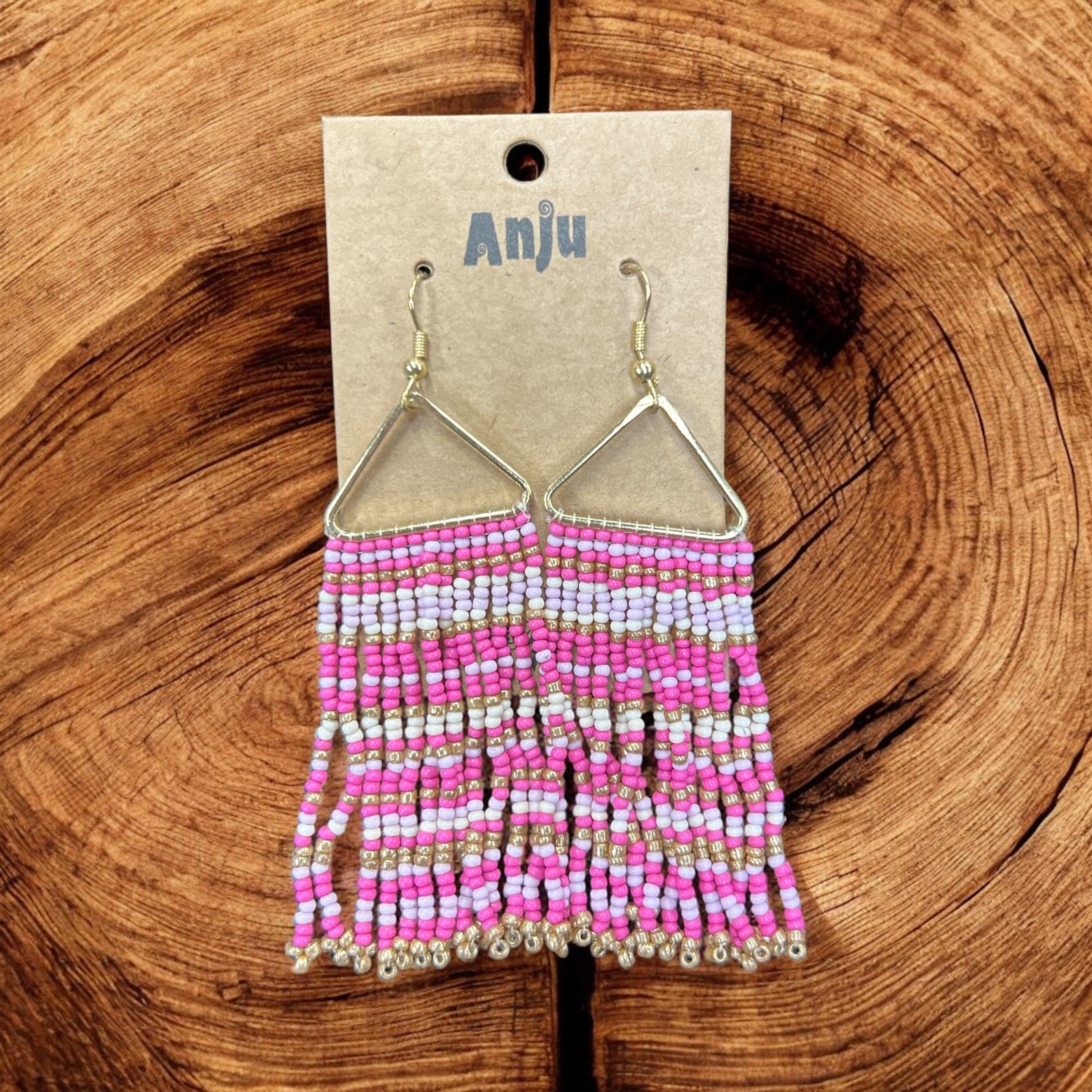 Multi Colored Seed Bead Earrings           #E7002