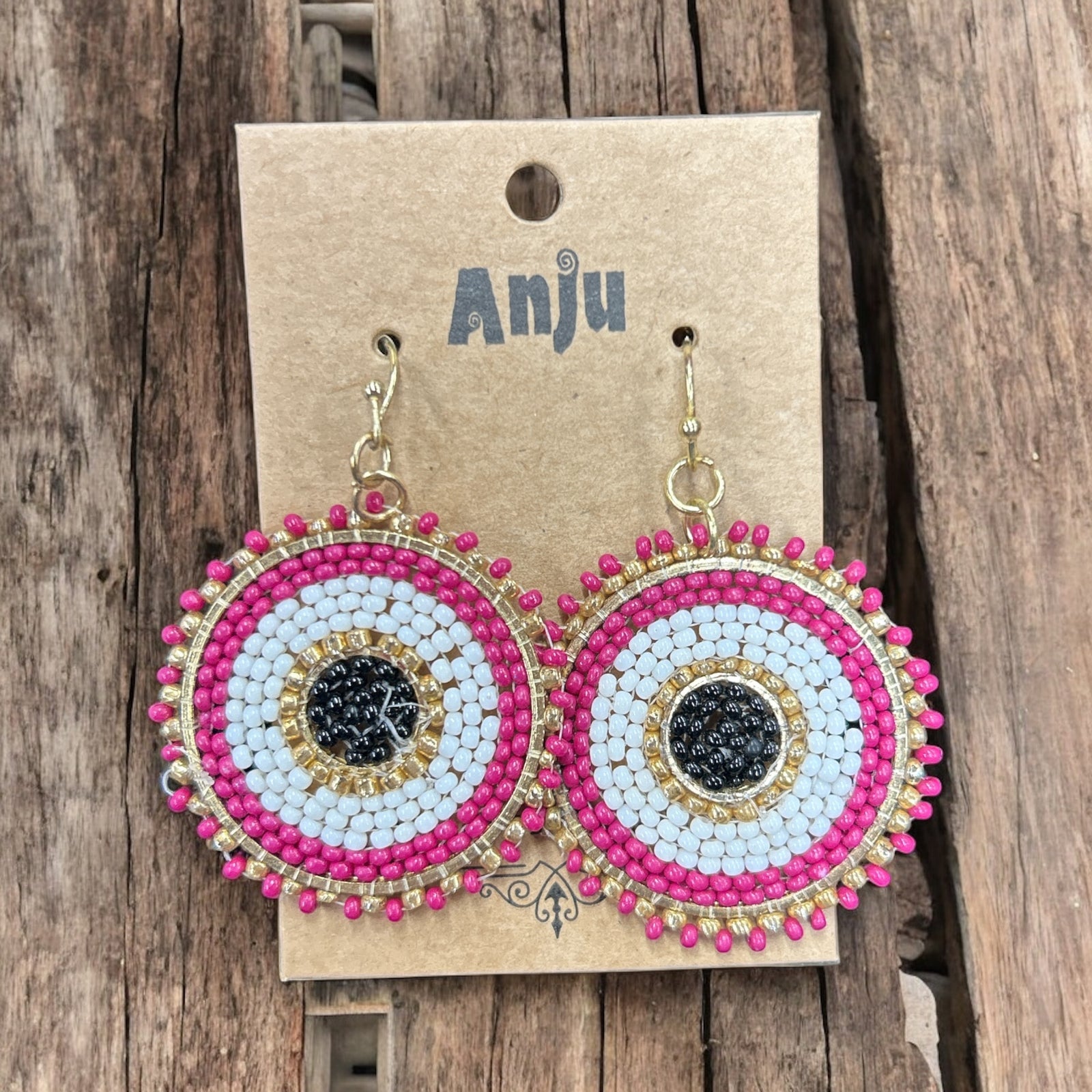 Multi Colored Seed Bead Earrings           #E7008