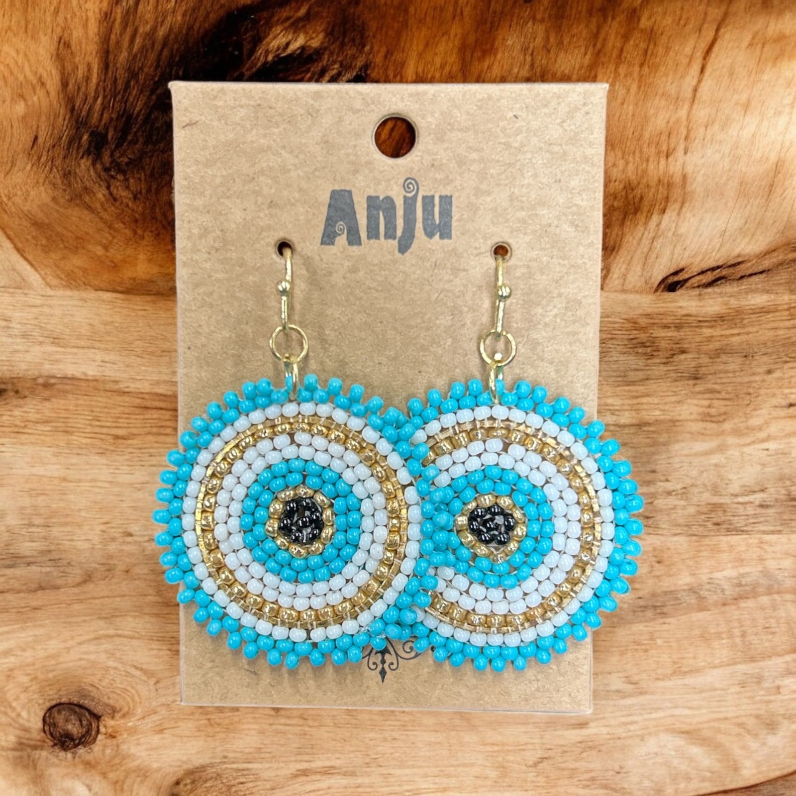 Multi Colored Seed Bead Earrings           #E7009