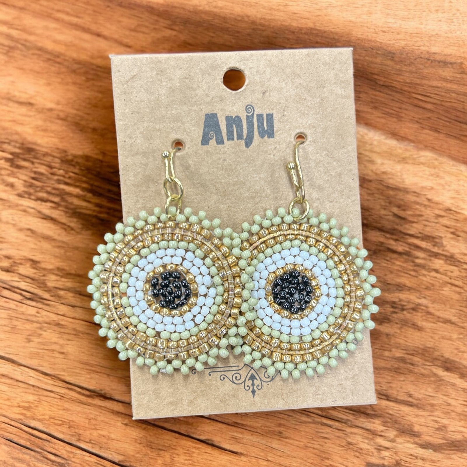 Multi Colored Seed Bead Earrings           #E7007