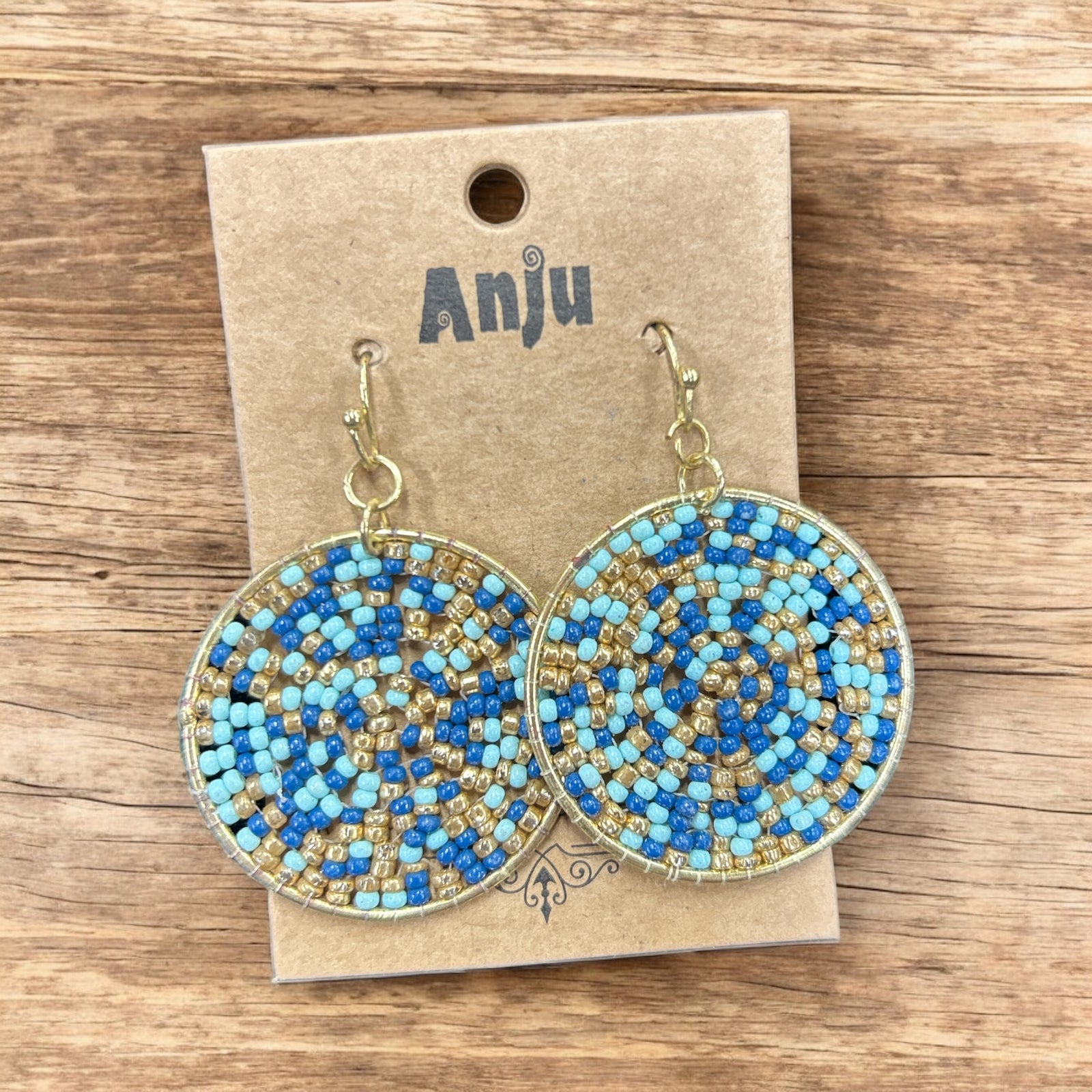 Multi Colored Seed Bead Earrings           #E7011