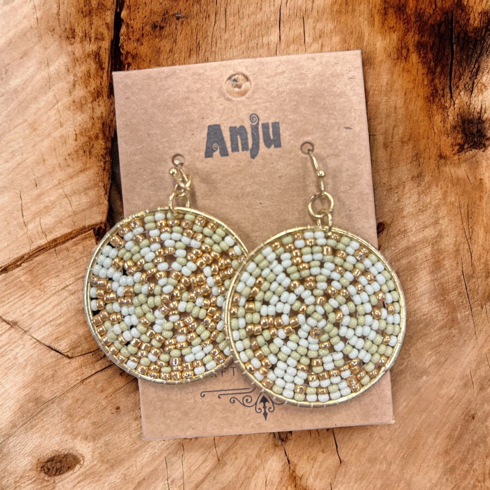 Multi Colored Seed Bead Earrings           #E7012