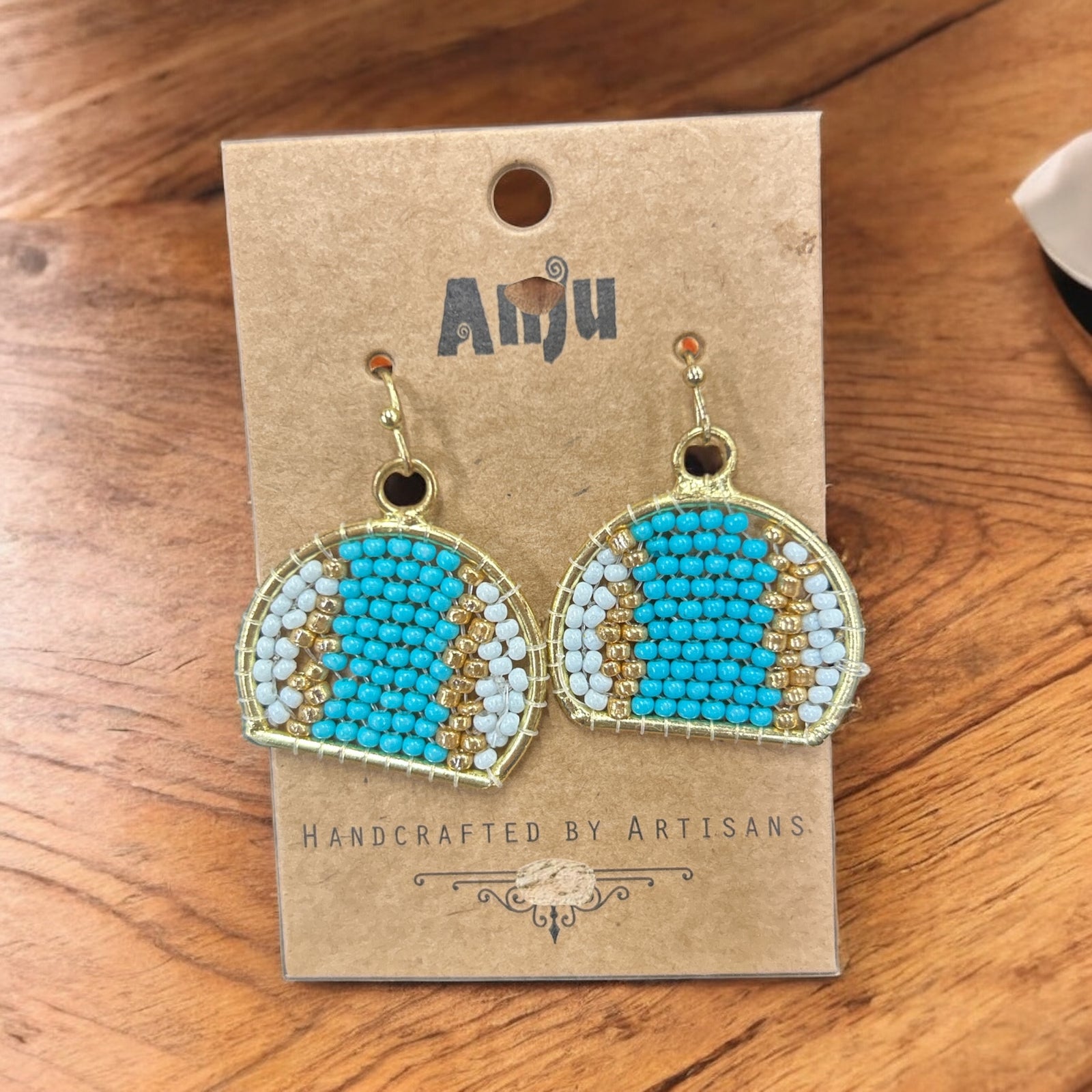 Multi Colored Seed Bead Earrings           #E7017