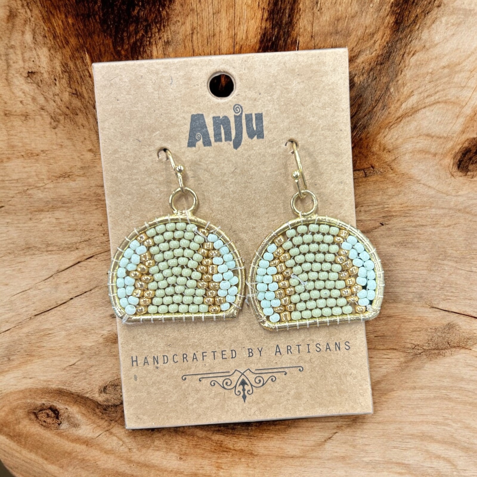 Multi Colored Seed Bead Earrings           #E7016