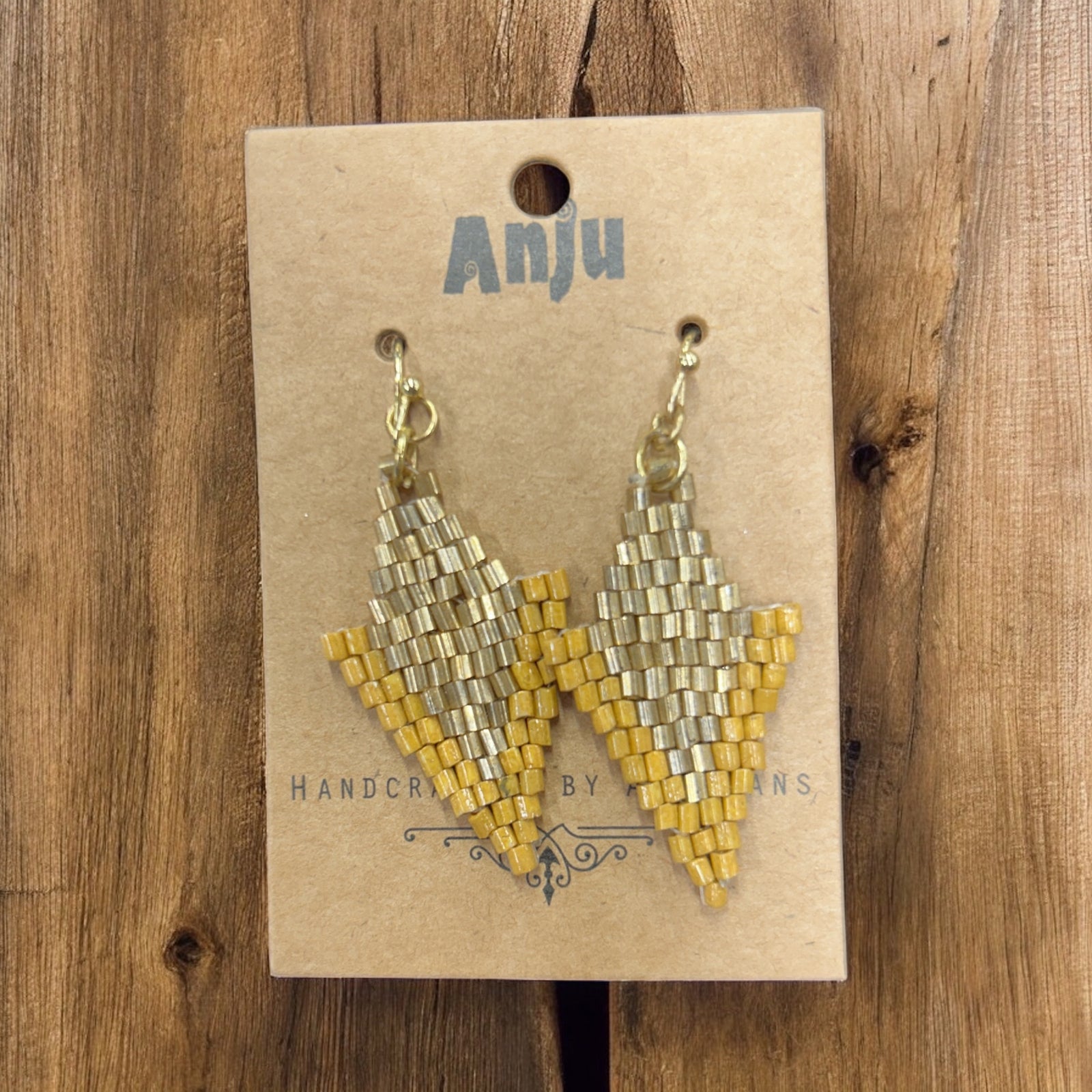 Multi Colored Seed Bead Earrings           #E7024