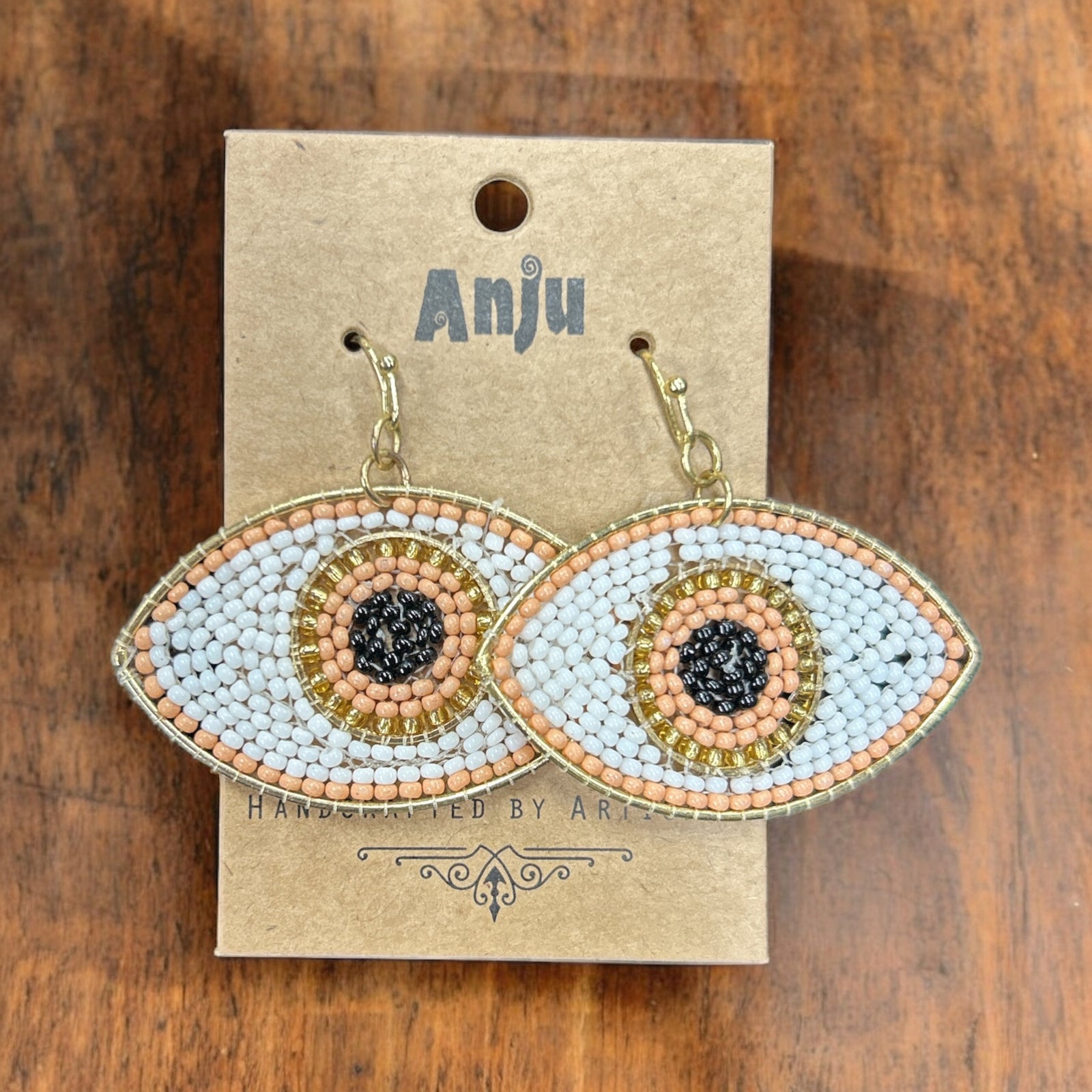 Multi Colored Seed Bead Earrings           #E7015