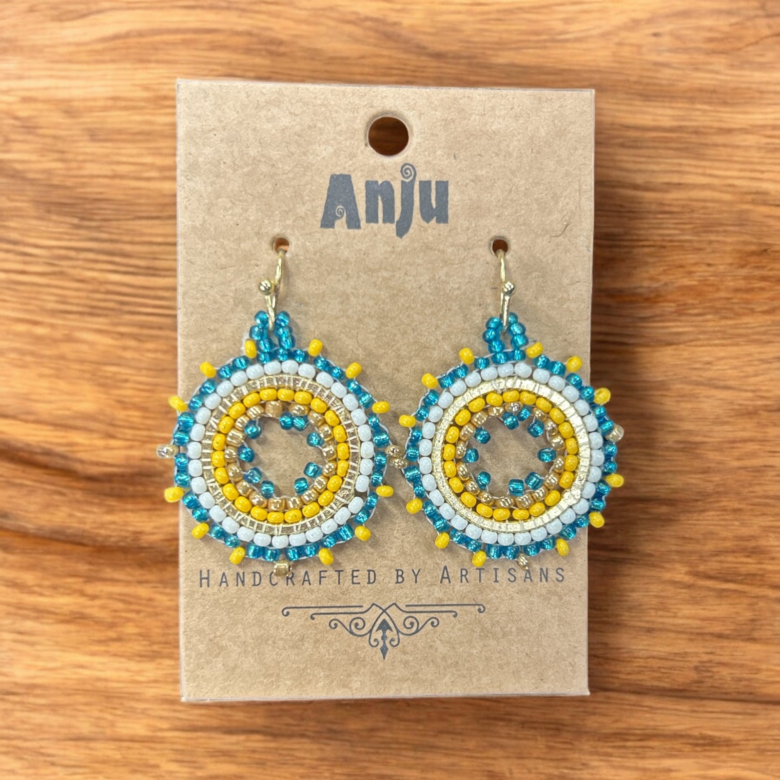 Multi Colored Seed Bead Earrings           #E7028