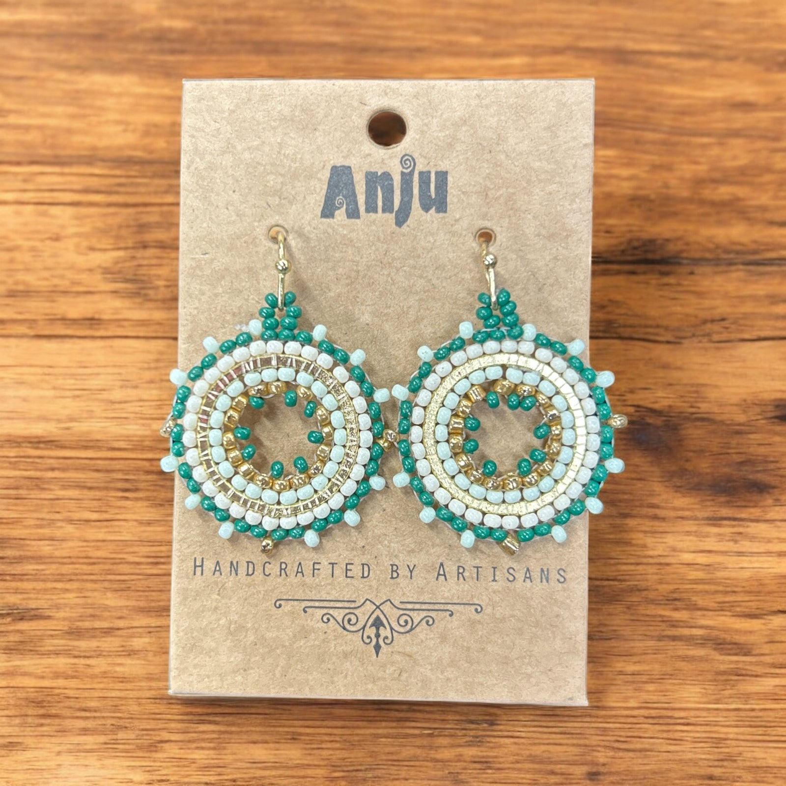 Multi Colored Seed Bead Earrings           #E7029