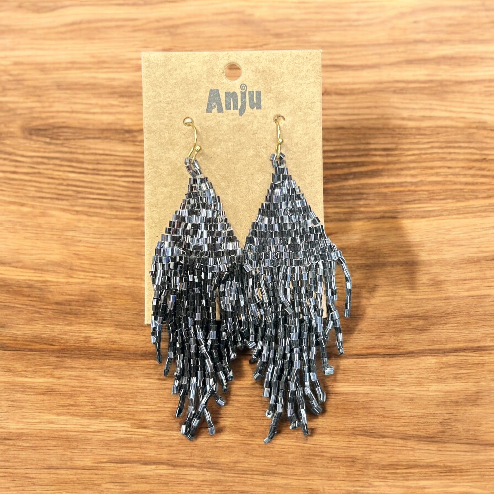 Multi Colored Seed Bead Earrings           #E7037