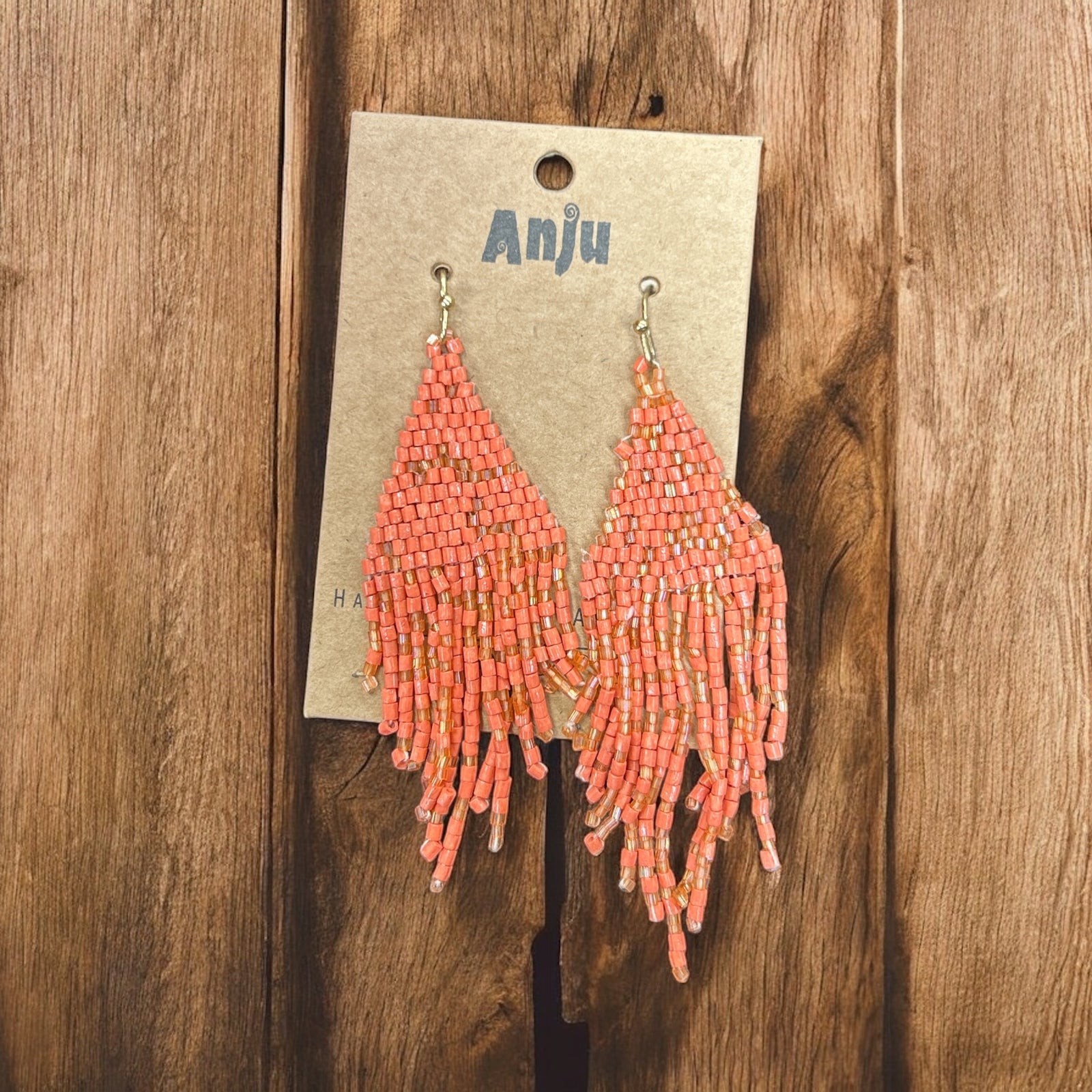 Multi Colored Seed Bead Earrings           #E7038