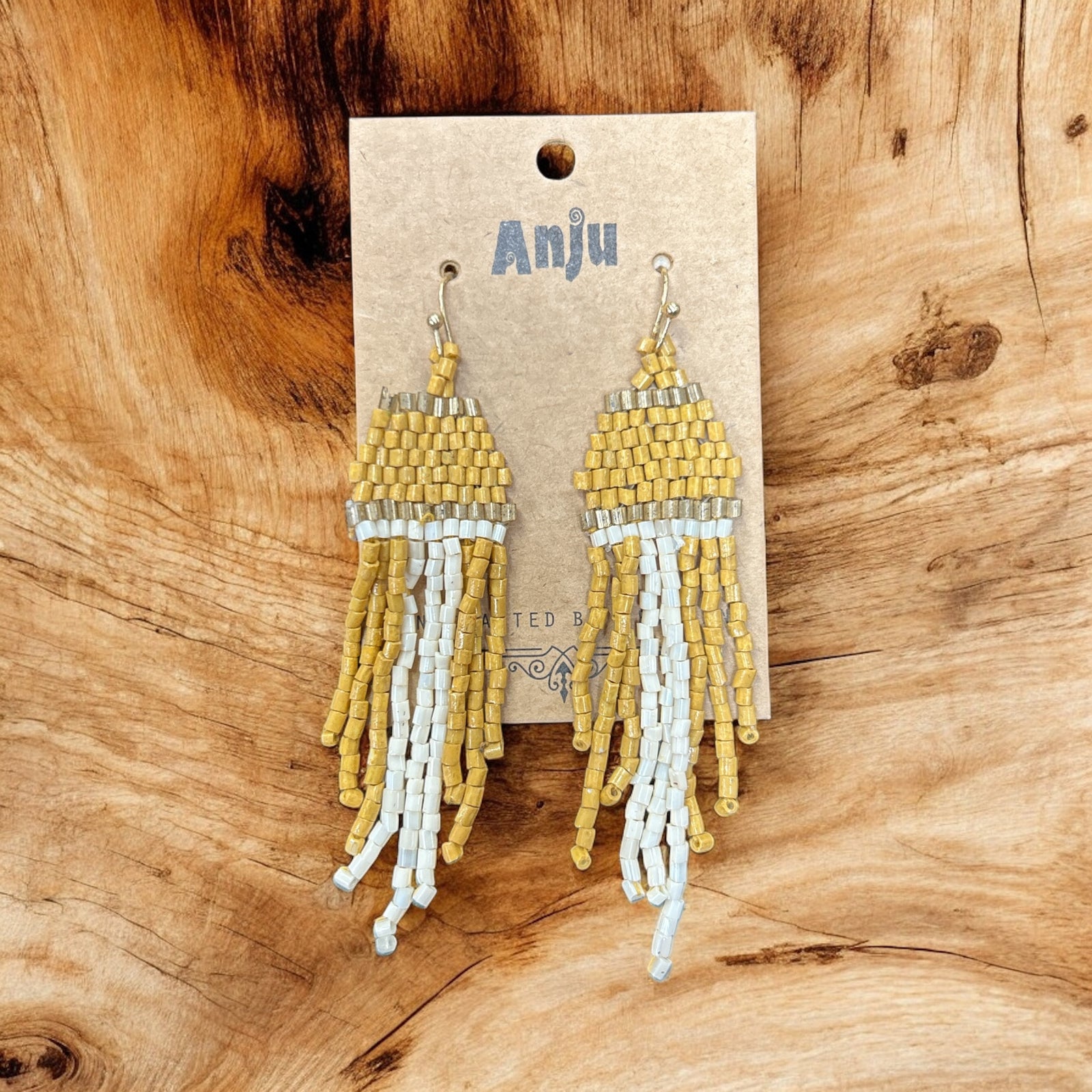 Multi Colored Seed Bead Earrings           #E7033