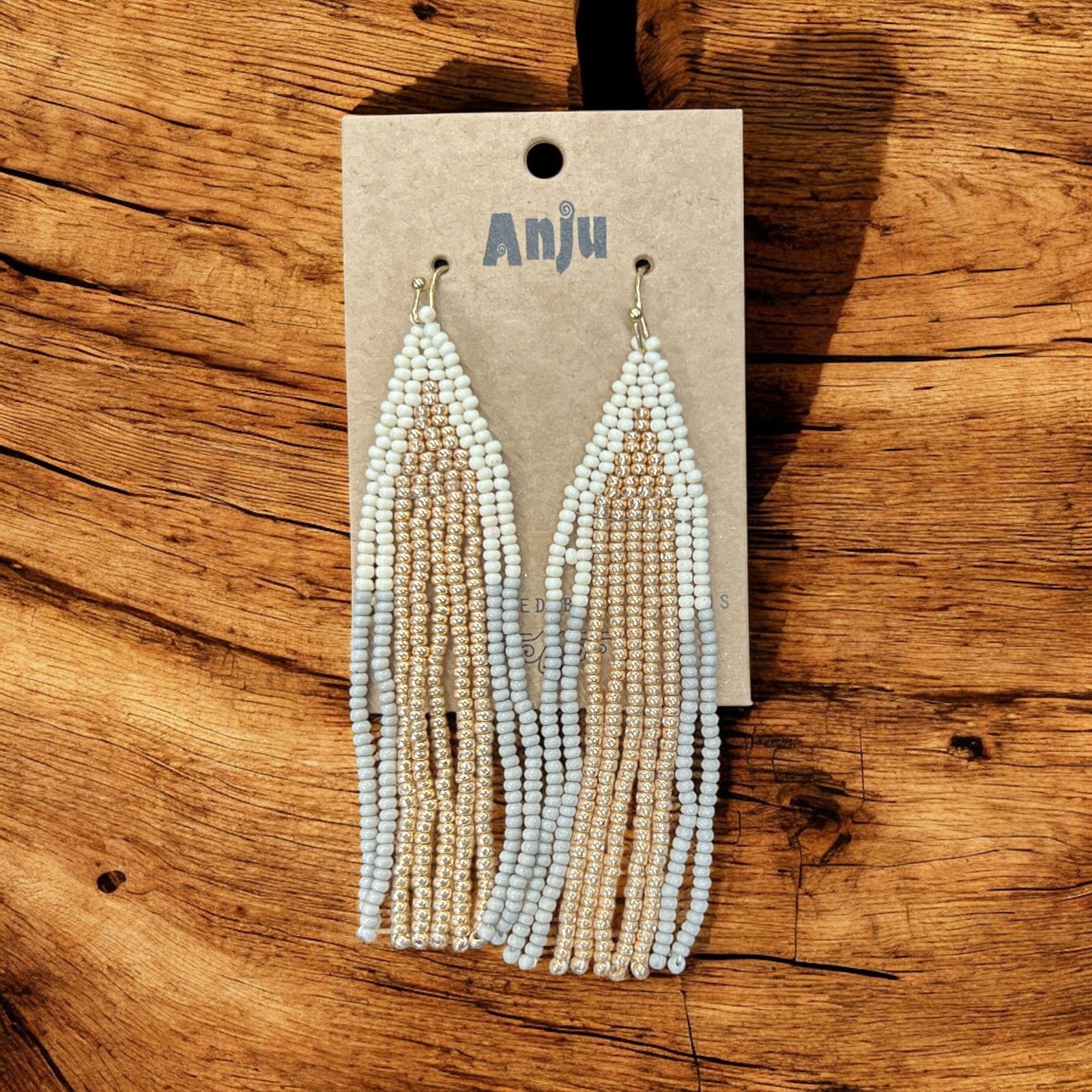 Multi Colored Seed Bead Earrings           #E7047