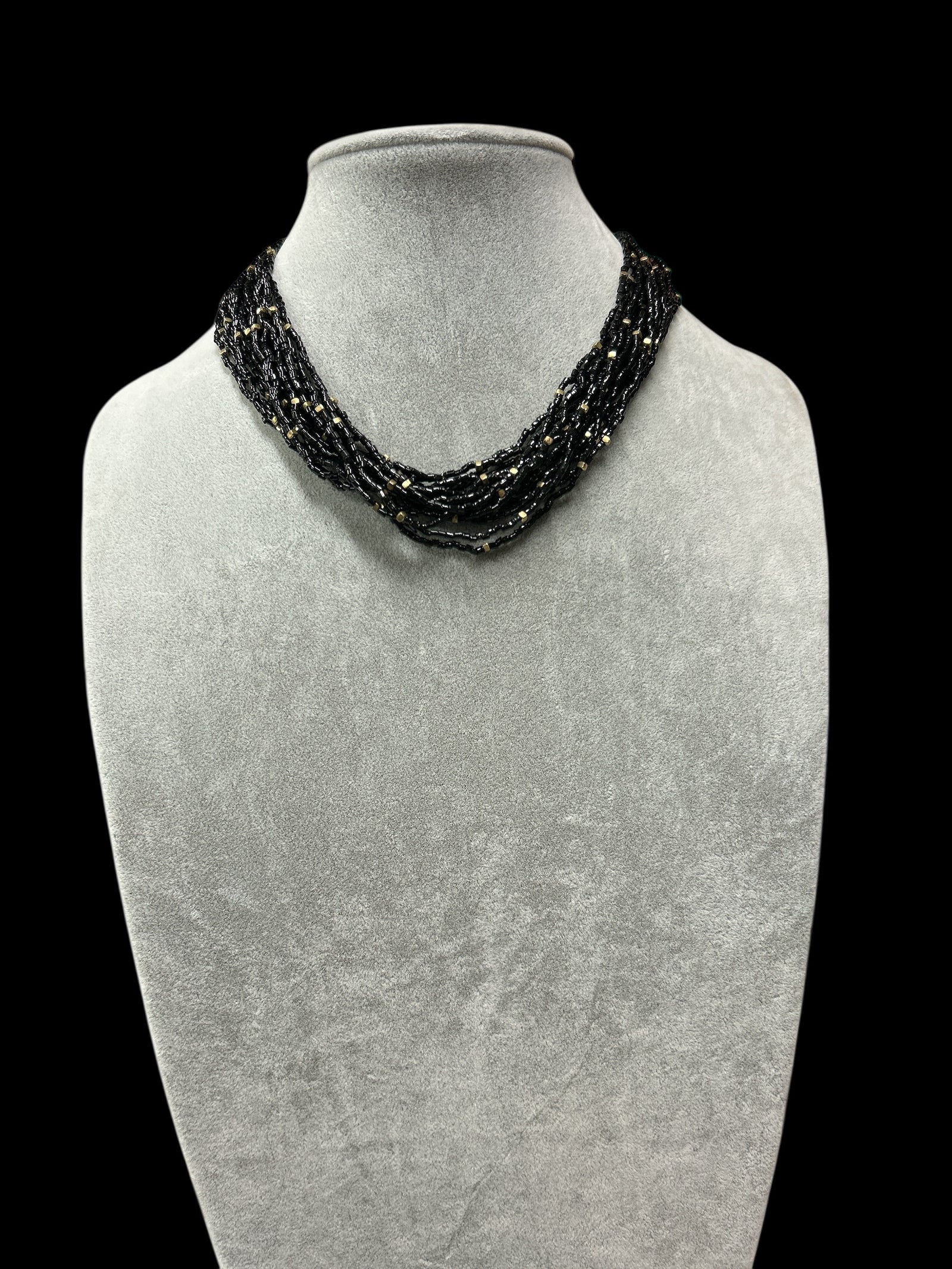 Seed Bead Multi Strand Necklace           #N7803